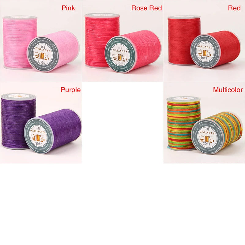 Galaces flat waxed thread for Leather Work - 90M x 0.8MM