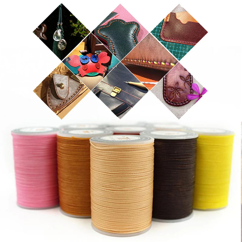 Galaces flat waxed thread for Leather Work - 90M x 0.8MM