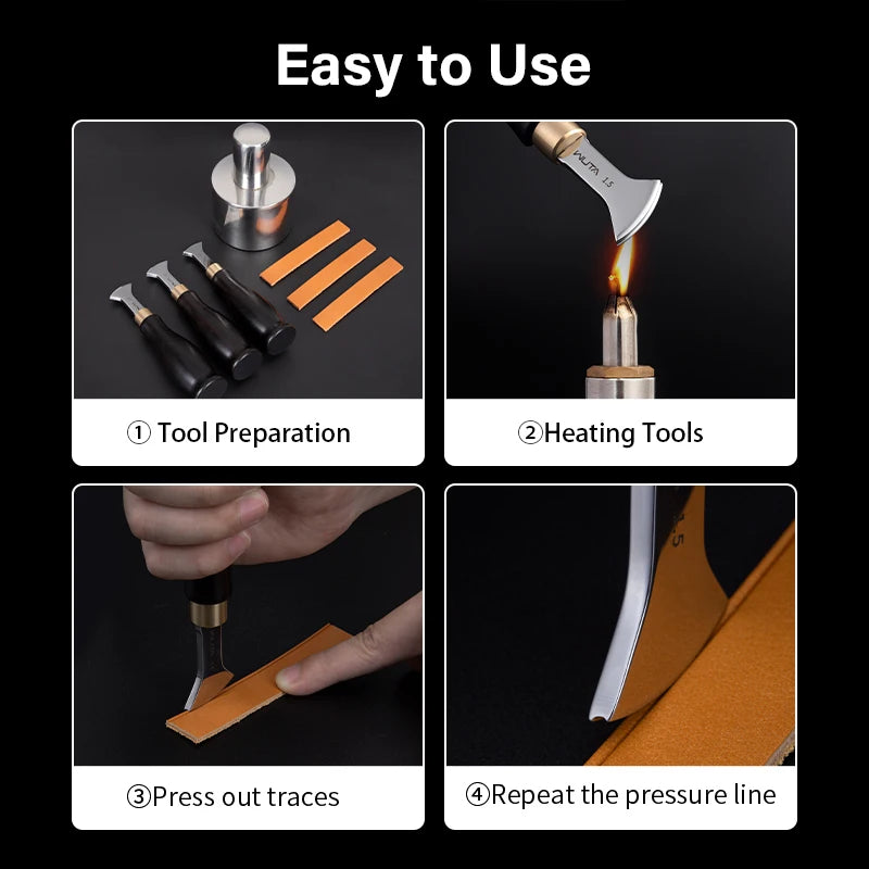 WUTA High Quality Professional Leather Edge Creaser