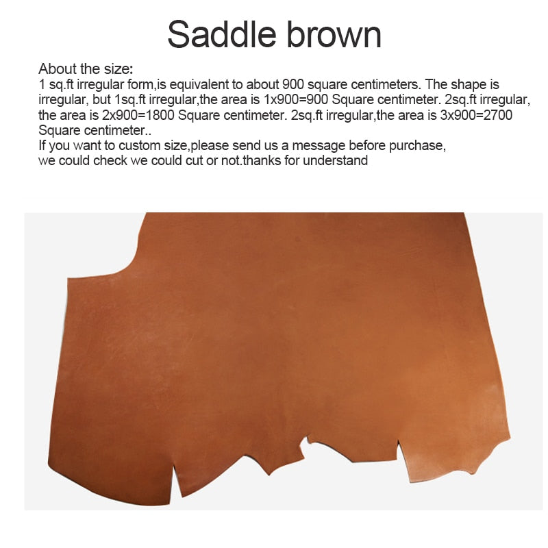 Italian Veg Tanned Leather - Full Grain Shoulders & Butts- 3mm to 4mm