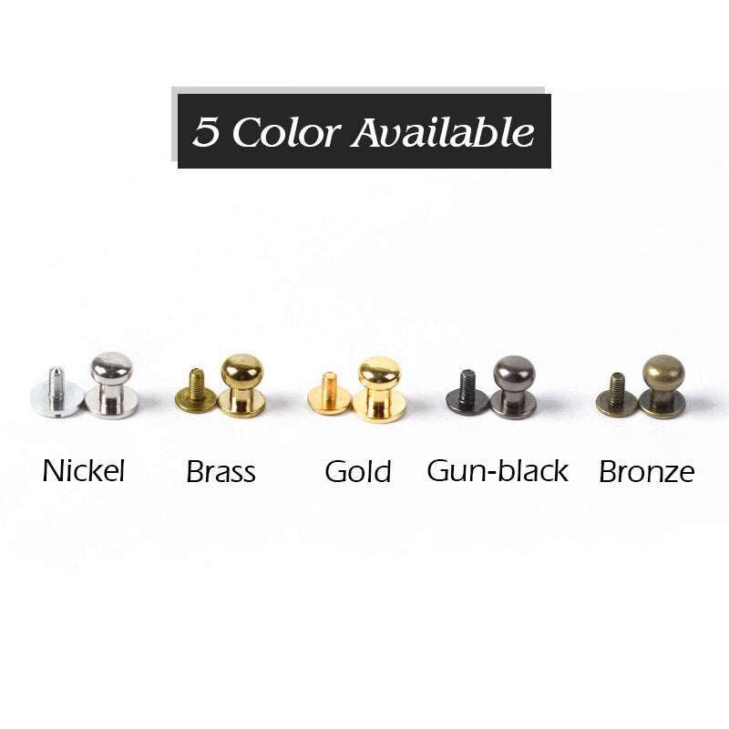 Sam Browne Studs - 20 pieces - 5 colours - 5 sizes