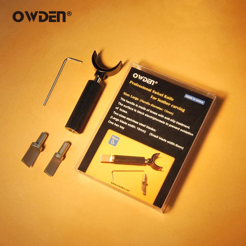 OWDEN Leather Swivel Knife Set