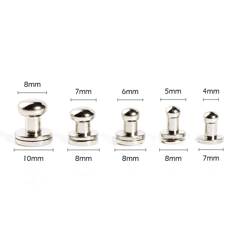Sam Browne Studs - 20 pieces - 5 colours - 5 sizes