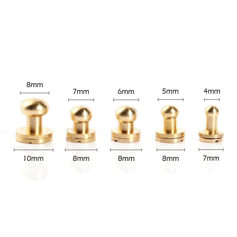Sam Browne Studs - 20 pieces - 5 colours - 5 sizes