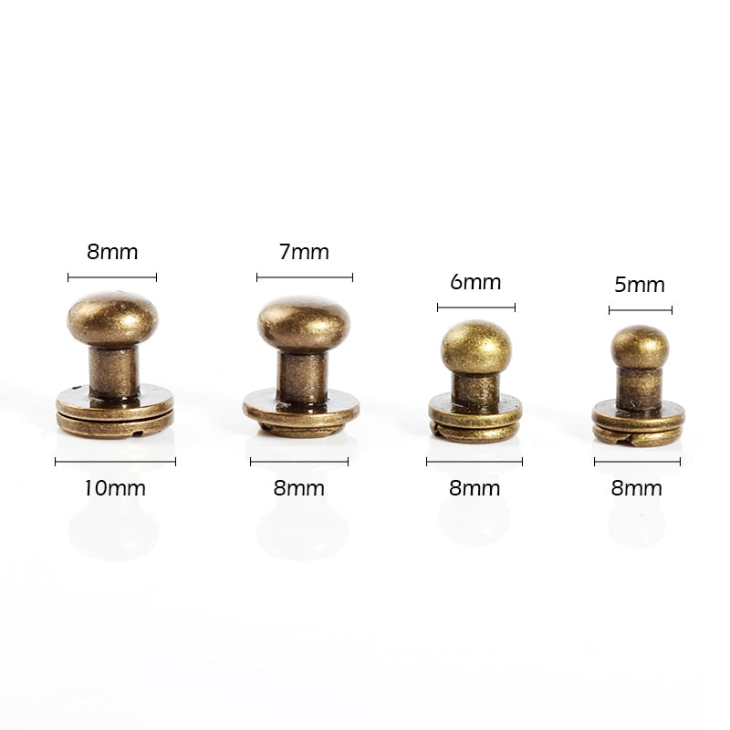 Sam Browne Studs - 20 pieces - 5 colours - 5 sizes
