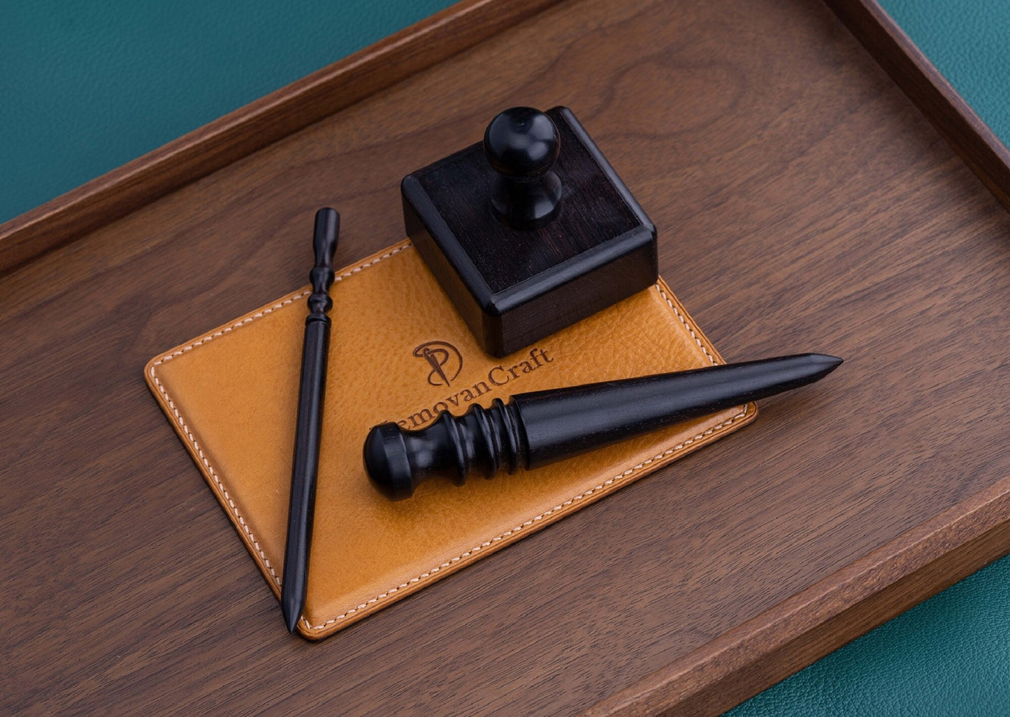 Leather Edge Slicker - Wood - Round, Flat and Edge Burnishers