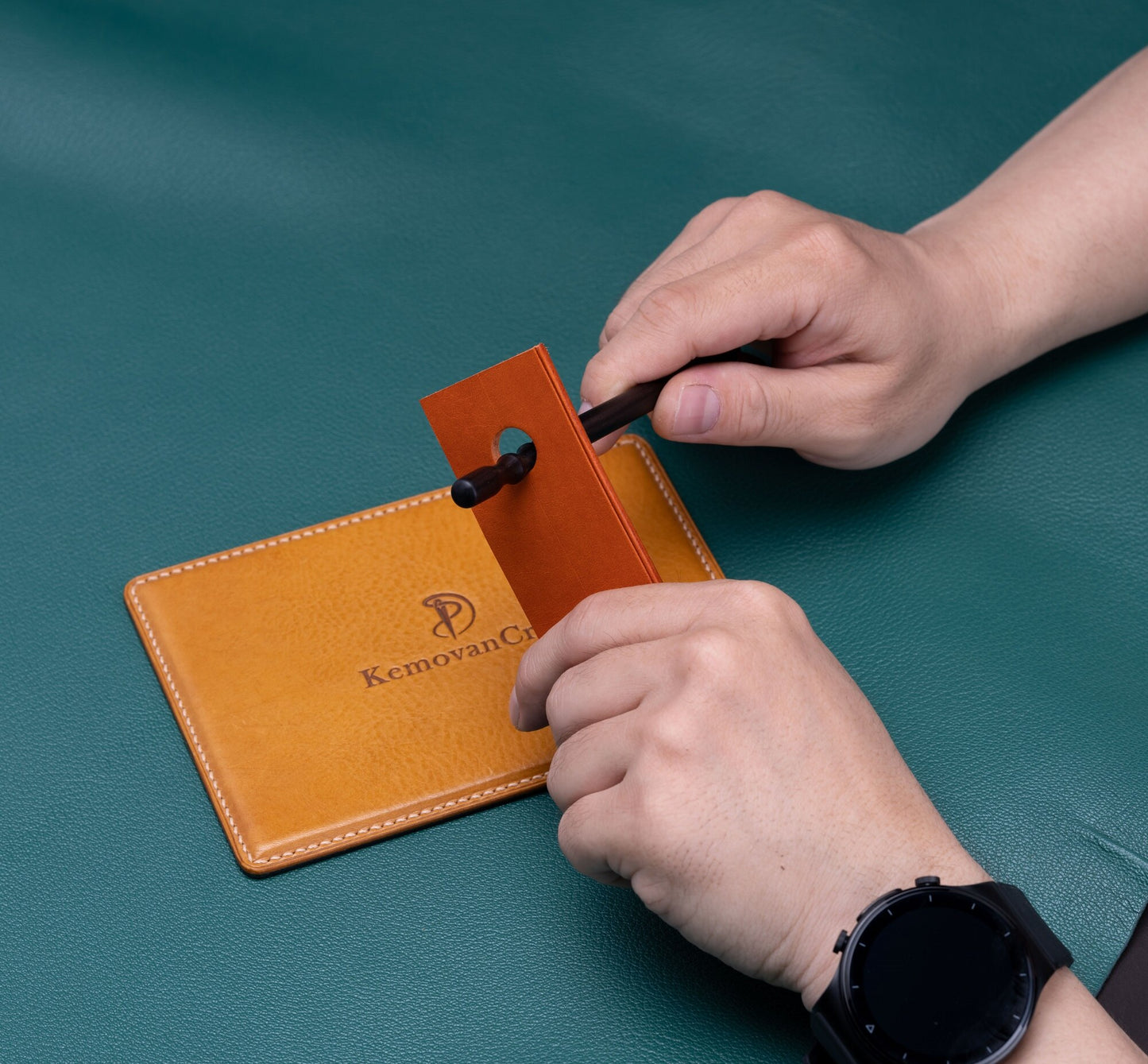 Leather Edge Slicker - Wood - Round, Flat and Edge Burnishers