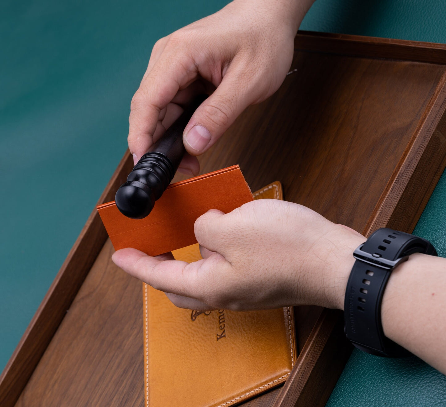 Leather Edge Slicker - Wood - Round, Flat and Edge Burnishers