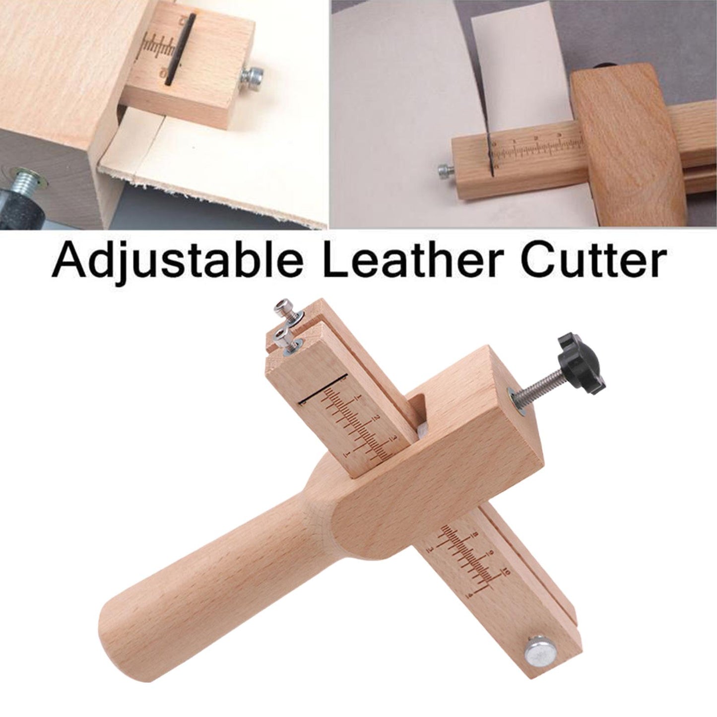 Adjustable Hand Held Leather Strap Cutter