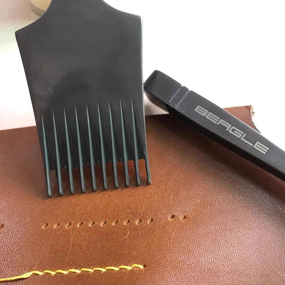 BEAGLE Titanium Plating High-End French Style Leather Craft Pricking Irons Stitching Punch Nano-Coating Chisel Punching Tools
