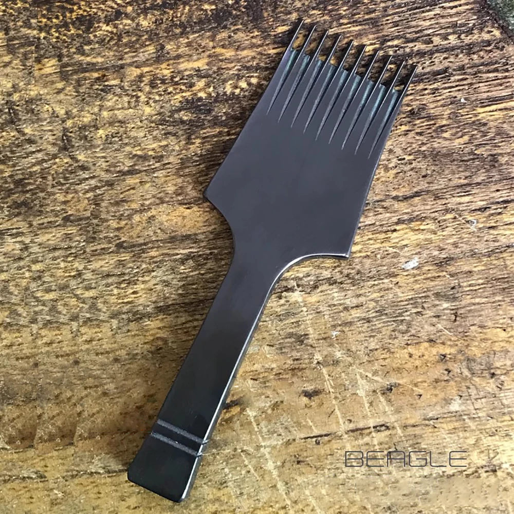 BEAGLE Titanium Plating High-End French Style Leather Craft Pricking Irons Stitching Punch Nano-Coating Chisel Punching Tools