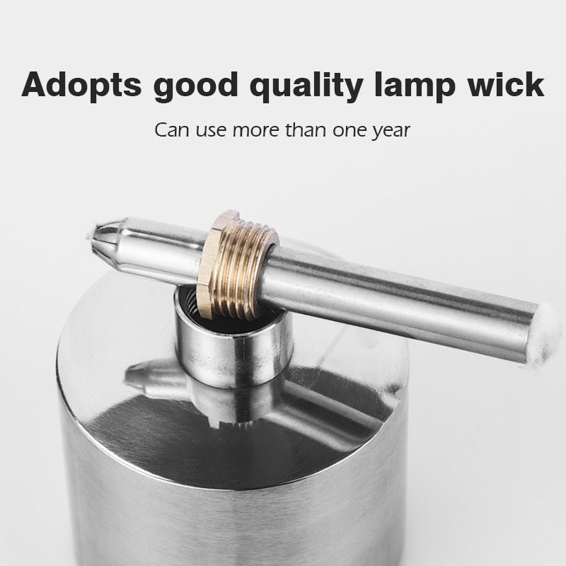 200ml Stainless Steel/Brass Alcohol Burner