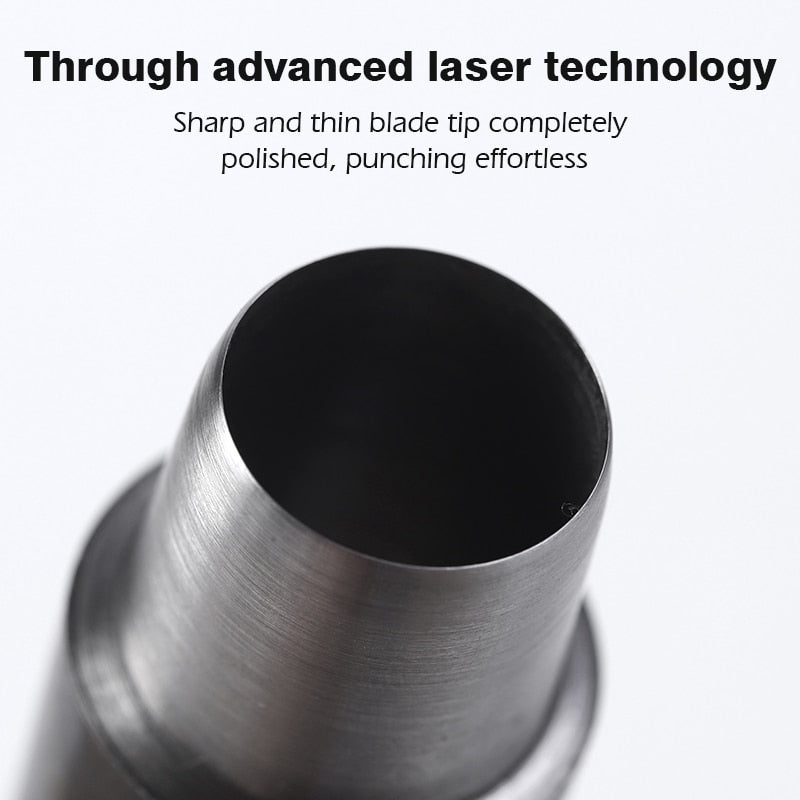 Round Hole Punch - Alloy Tool Steel - 20 Different Sizes