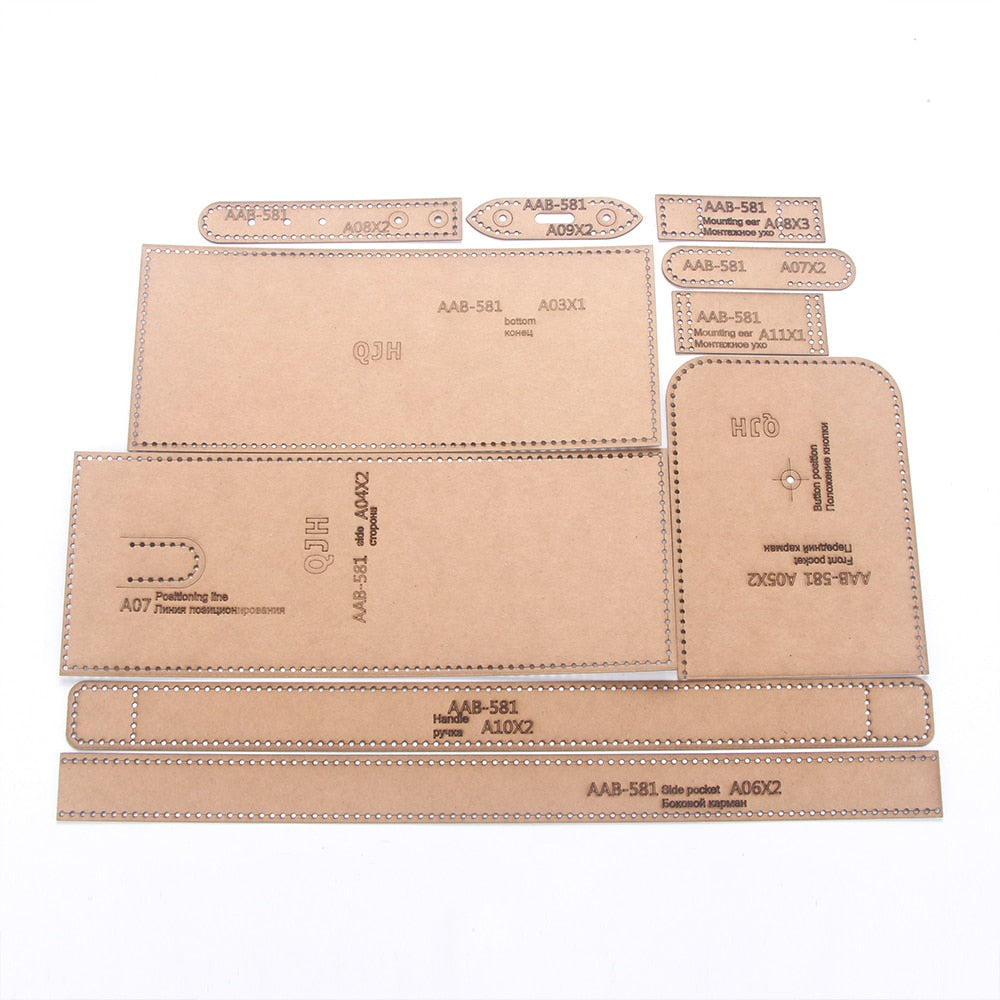 Template for Shoulder Bag / Messenger Bag - Acrylic or Paper Options